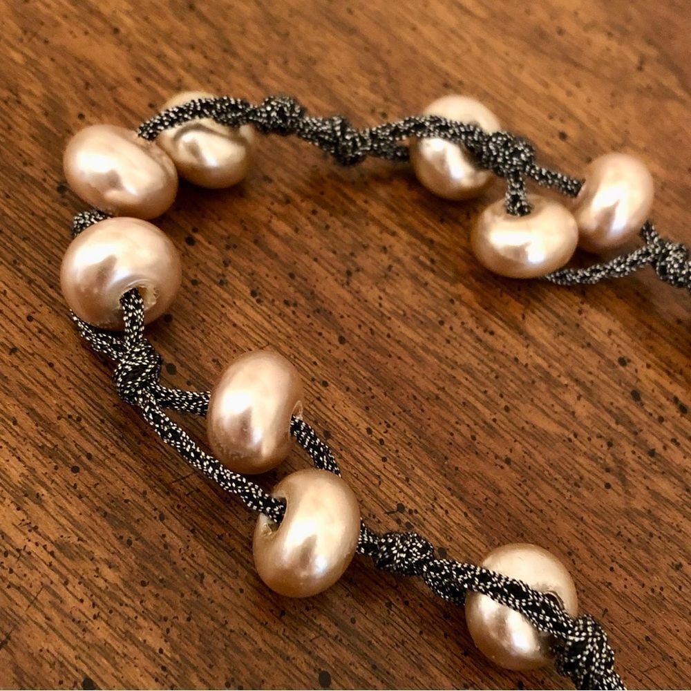 J.Crew | Faux Golden Pearl Necklace | 40” Length